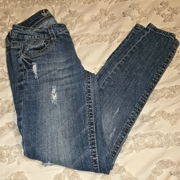 Wallflowers Distressed Denim Skinny Jeans - Picture 3 of 15